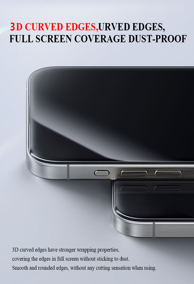 Screen Protector for iPhone 17-Air/Pro/pro max 9H+ Tempered Glass, Military-Grade Drop Protection, Easy Installation Frame, HD Clear Tempered Glass Film with Installation Frame, Anti-Scratch, Bubble Free