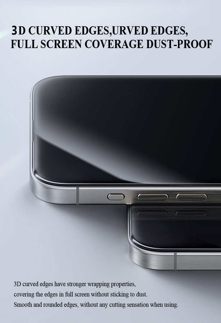 Screen Protector for iPhone 17-Air/Pro/pro max 9H+ Tempered Glass, Military-Grade Drop Protection, Easy Installation Frame, HD Clear Tempered Glass Film with Installation Frame, Anti-Scratch, Bubble Free