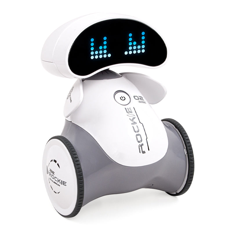 Mini Smart Robot Toy for Kids, Interactive Voice & Music Dancing Robot with Remote Control, Talking AI Companion Toy with Lights & Sound, Educational Electronic Toy Gift for Boys & Girls