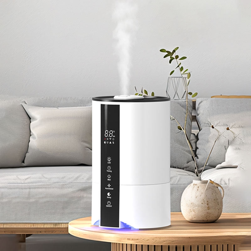 4.5L Top Fill Water Essential Oil Diffuser Humidifiers Smart Ultrasonic Air 2-in-1 Air Purifier and Humidifier for Bedroom Large Room Home 3-Stage Filters, Air Quality Monitor and Quiet Sleep Mode, Evaporative Humidifie Cool Mist Aromatherapy Smart