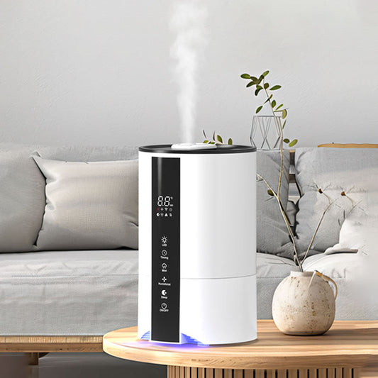 4.5L Top Fill Water Essential Oil Diffuser Humidifiers Smart Ultrasonic Air 2-in-1 Air Purifier and Humidifier for Bedroom Large Room Home 3-Stage Filters, Air Quality Monitor and Quiet Sleep Mode, Evaporative Humidifie Cool Mist Aromatherapy Smart