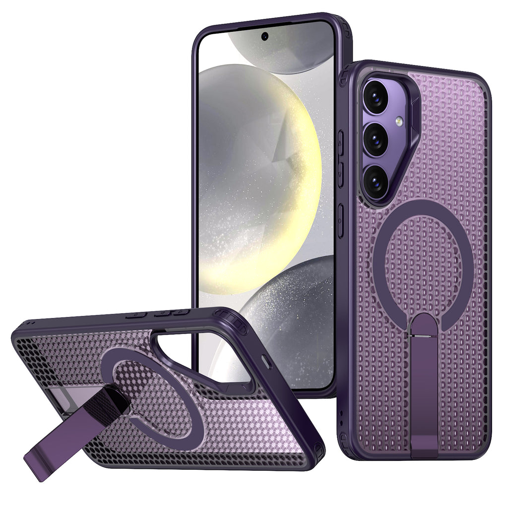 Samsung Galaxy S24 Plus Magnetic Heat Dissipatio case for Samsung Galaxy, for Wireless Charging, Cooling Drop Protection, Adjustable Kickstand case, Ice Armour Cool Matte Material