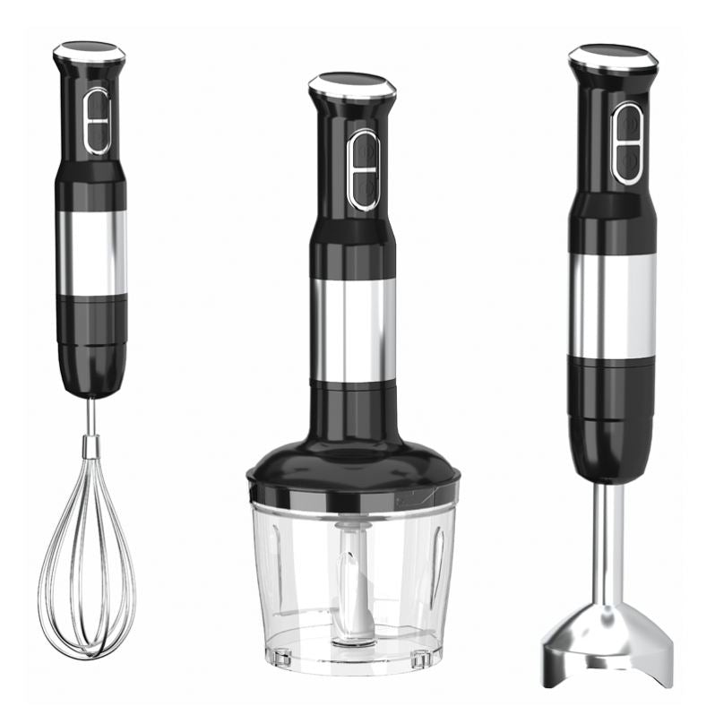 Immersion Blender Handheld Corded Hand Blenders Set 1100W, Trigger Variable Speed 5 in 1 Stick Emulsifier with Chopper, Whisk and Frother for Soup, Baby Food and Smoothies