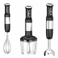 Immersion Blender Handheld Corded Hand Blenders Set 1100W, Trigger Variable Speed 5 in 1 Stick Emulsifier with Chopper, Whisk and Frother for Soup, Baby Food and Smoothies