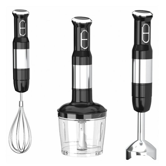 Immersion Blender Handheld Corded Hand Blenders Set 1100W, Trigger Variable Speed 5 in 1 Stick Emulsifier with Chopper, Whisk and Frother for Soup, Baby Food and Smoothies