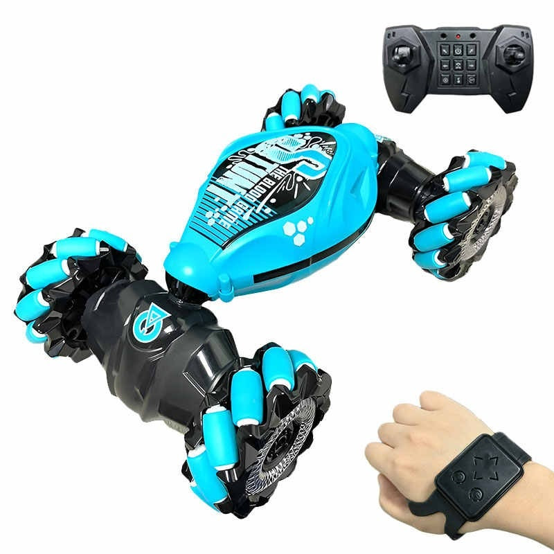 Remote Control Car for Kids, Gesture Sensing RC Stunt Car 4WD, 360° Rotating Transform Off-Road Twister Car, 2.4GHz Hand-Controlled RC Car with Lights & Drift Action for Boys & Girls