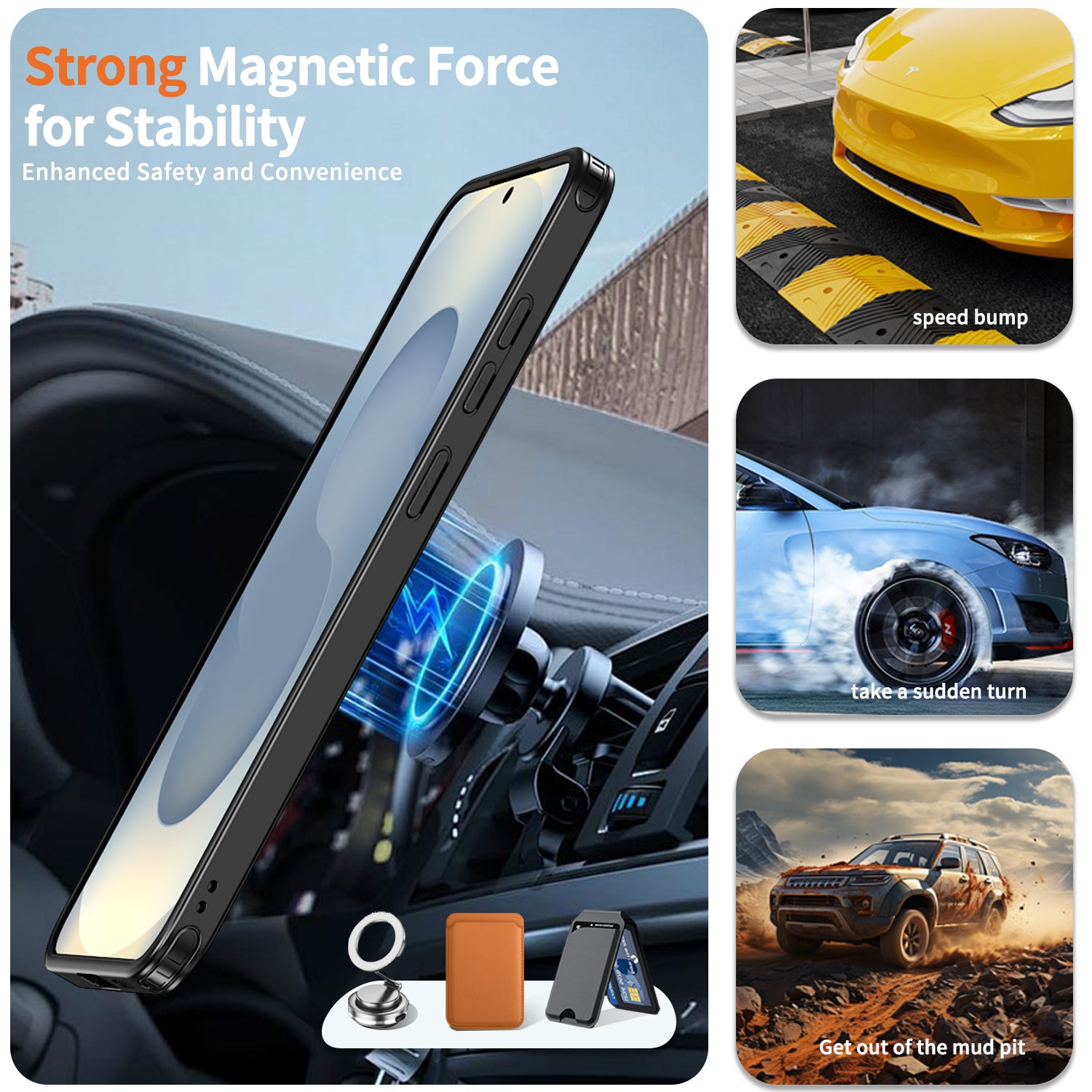 Magnetic Heat Dissipation Rubber Coating Structure Case for Samsung Galaxy S25 Wireless Charging Compatible Military Drop Protection Adjustable Kickstand Magnetic Metal 360 Degrees Ice Armour Cool Matte