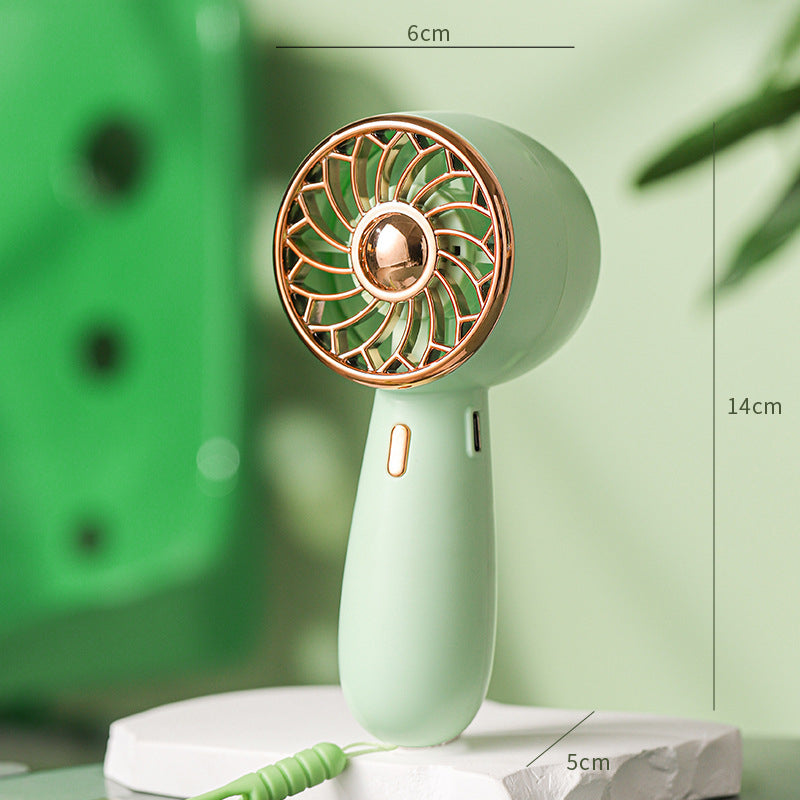 Mini Portable Fan Cute Handheld Battery Operated Lightweight Small Personal Fans with 3 Speeds and USB Rechargeable Eyelash Fan for Stylish Girl Kids Women Men Office Outdoor Travel Camping Students Children