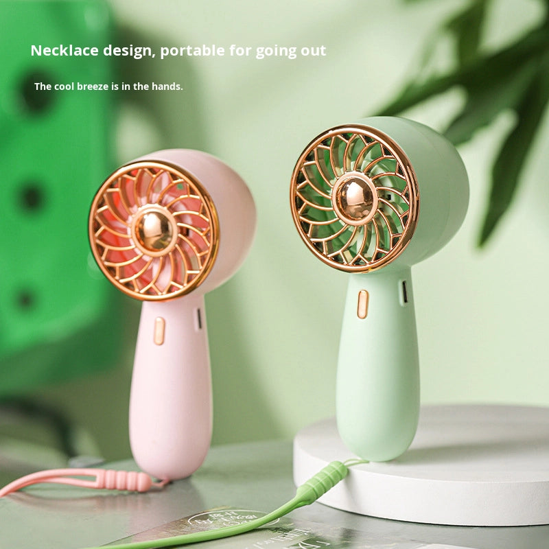 Mini Portable Fan Cute Handheld Battery Operated Lightweight Small Personal Fans with 3 Speeds and USB Rechargeable Eyelash Fan for Stylish Girl Kids Women Men Office Outdoor Travel Camping Students Children