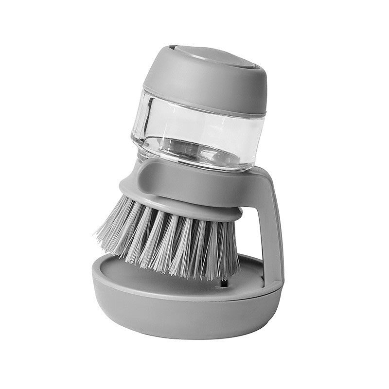 Automatic liquid filling palm kitchen brush