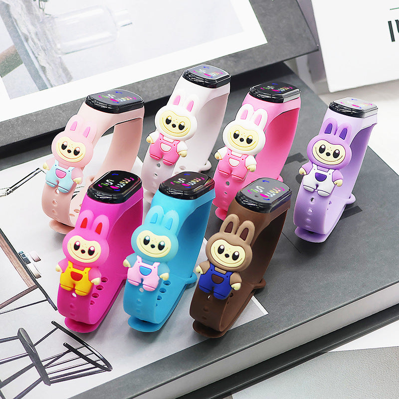 Luxury Kids Smart Watch Jewelry We Men Women Digital Wrist watch Multifunctional Calculator Watch Math Calculation Date Time Function Watch for Students Office Quality Silicone Gift