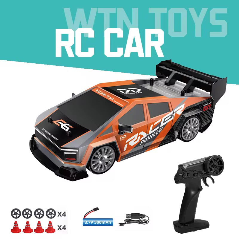 Global 4WD Drifting Remote Control Car RC Half-Scale Car 1:24 Professional RC Vehicle Radio Control with LED Lights RTR Speed Trim Racing Simulation CrossBorder Sport Car 4Channel 30m RangeSpeed20km/h