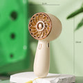 Mini Portable Fan Cute Handheld Battery Operated Lightweight Small Personal Fans with 3 Speeds and USB Rechargeable Eyelash Fan for Stylish Girl Kids Women Men Office Outdoor Travel Camping Students Children