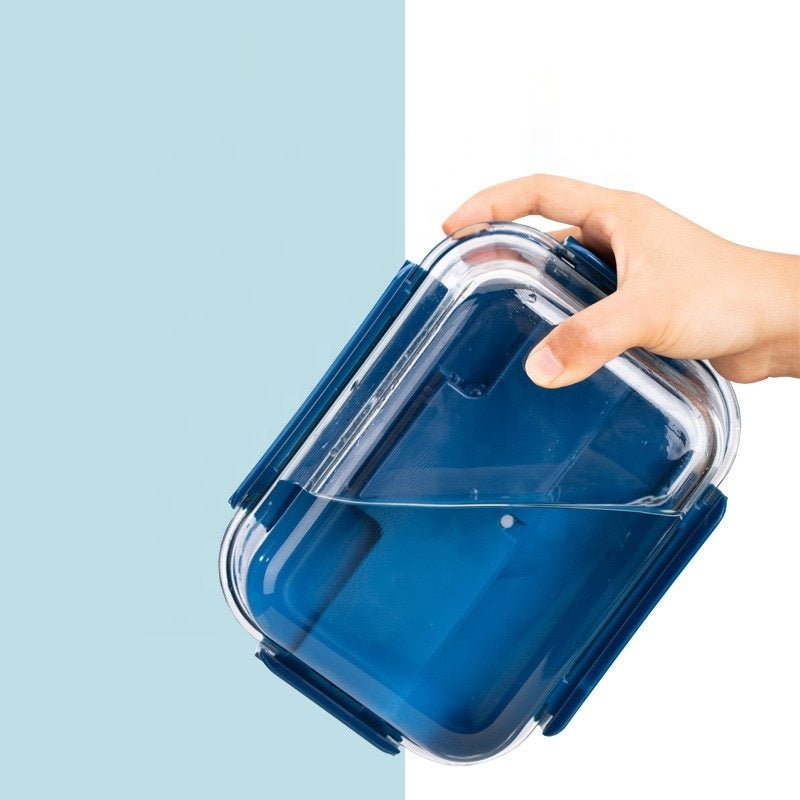 Freshkeeping bowl gift box set of three Food Grade Material Lunch Box Heat-resisting Glass Lunch Box Glassware Lunch Box for Officer and Adult