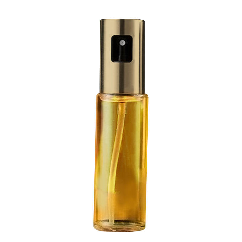 Oil Sprayer for Cooking, 3.5 OZ Olive Oil Dispenser Bottle for Kitchen Gadgets, Food, Air Fryer, Salad, Vinegar, BBQ, Stainless Steel Pump for Mist Spray, Glass Metarial Mister, 100 ML