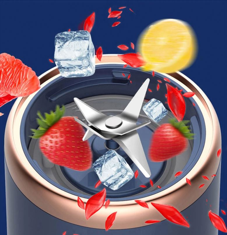 Portable Blender, Personal Blender USB Rchargeable, Mini Blender for Shakes and Smoothies, 400ML Portable Fruit Veggie Juicer Cup With 6 Blades and Travel Lid, Handheld Blender for Travel Gym Kitchen