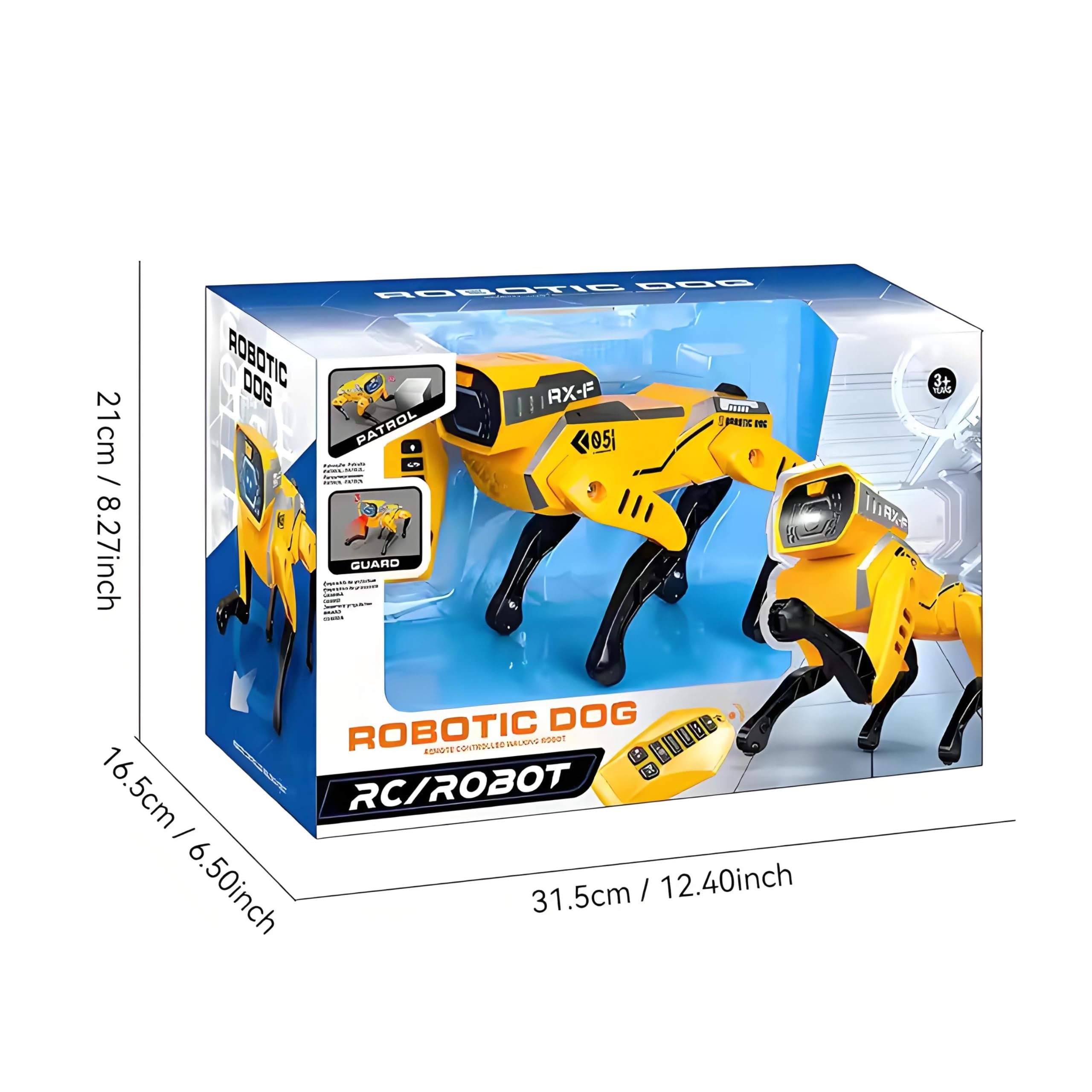 Smart Intelligent Mechanical Durable Plastic Dog Robot Toy Programmable Obstacle Avoidance Remote Control with Speech and Gesture RC Pet Electronics Dog Dancing Walking Toys for Kids