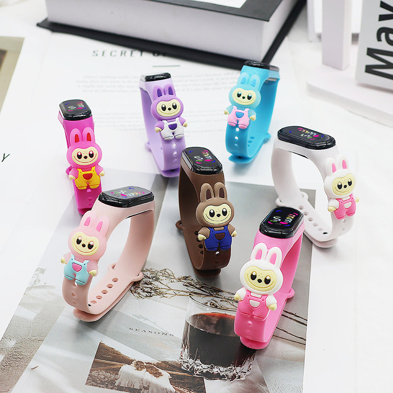 Luxury Kids Smart Watch Jewelry We Men Women Digital Wrist watch Multifunctional Calculator Watch Math Calculation Date Time Function Watch for Students Office Quality Silicone Gift