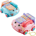 Sensory Learning with 12 Functions Baby Toy Phone Cartoon Baby Piano Music Light Toy Children Pretend Phone, Kids Cell with Parent-Child Interactive Toy Game Boy Girl Early Education Gift 18M+