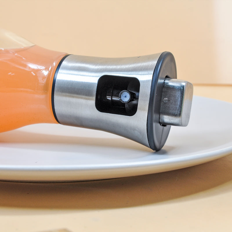 470ml Olive Oil Sprayer, Stainless Steel Oil Sprayer For Cooking, Food Grade Pressurized Oil Mister Portable Glass Oil Sprayer For Barbecue/Salad Making/Baking/Frying (Stainless steel oil spray can 470ml)