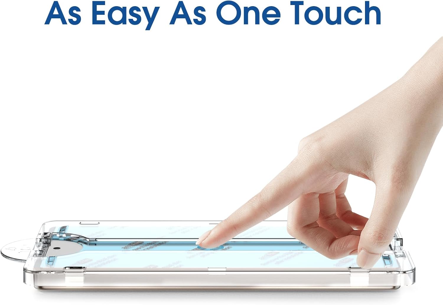 Screen Protector with Fast & Easy install kit for Samsung Galaxy S24 Ultra-S24-S24+ Finger Print Reader Compatible, Clear 9H Tempered Glass Film, Anti Scratch, Dust-Bubble-Free