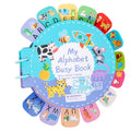 Montessori Educational Wooden Toy Children's Alphabet Playful Learning Busy Book Enhances Cognitive Skills for English for Children's Handmade Early Education Puzzle Letters Quiet 26 English Letters