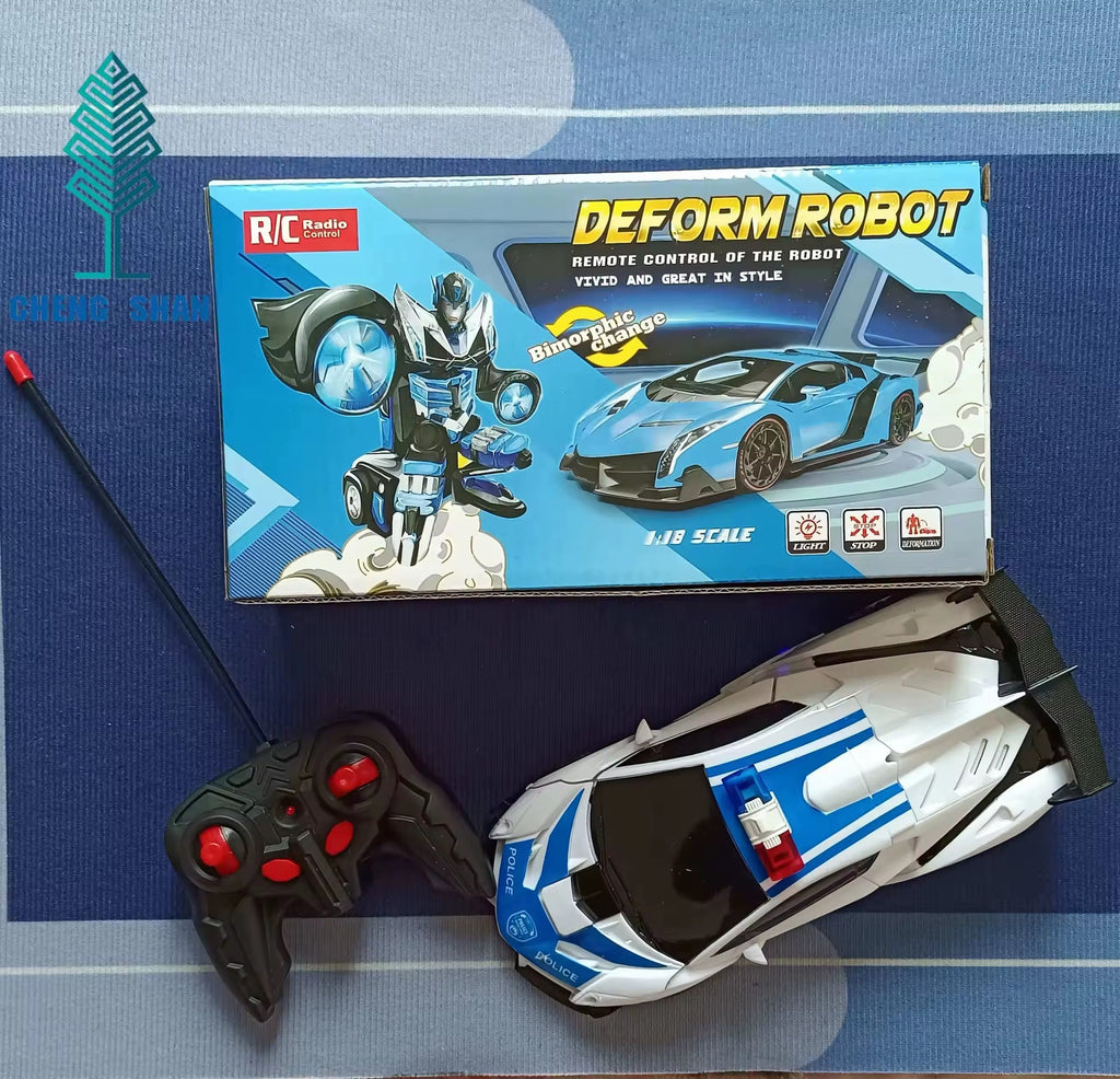 aron Transform RC Car Large 2 in1 Deformation Vehicle, Educational Assembly Toy for Boys and Girls, Interactive Building Role Play for Home or Classroom, Cognitive Suitable for Children, Learning Gift