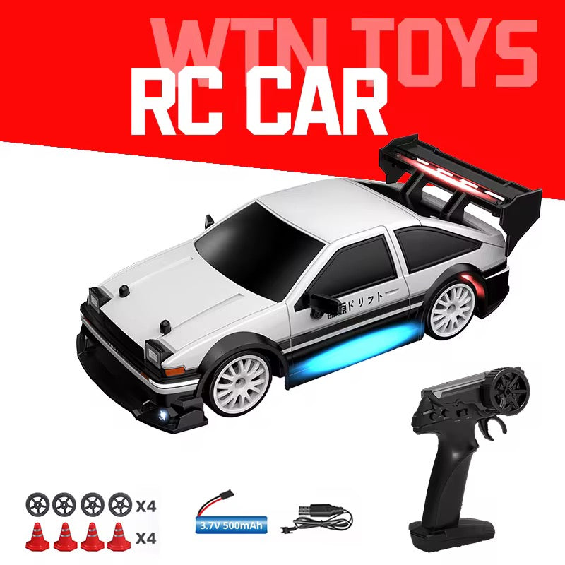 Global 4WD Drifting Remote Control Car RC Half-Scale Car 1:24 Professional RC Vehicle Radio Control with LED Lights RTR Speed Trim Racing Simulation CrossBorder Sport Car 4Channel 30m RangeSpeed20km/h
