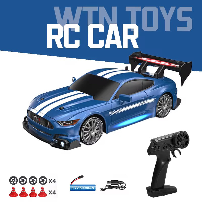Global 4WD Drifting Remote Control Car RC Half-Scale Car 1:24 Professional RC Vehicle Radio Control with LED Lights RTR Speed Trim Racing Simulation CrossBorder Sport Car 4Channel 30m RangeSpeed20km/h