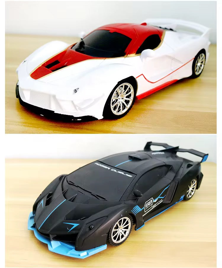 Electric Sports Car Model Four-Way 1:18 Series Simulation RC Racing Car with Wireless Lights Kids Remote Control Toys RC Car Off Road Hobby Racing Car Toys Gift for 3 to 14 Years Old Boys, Girls
