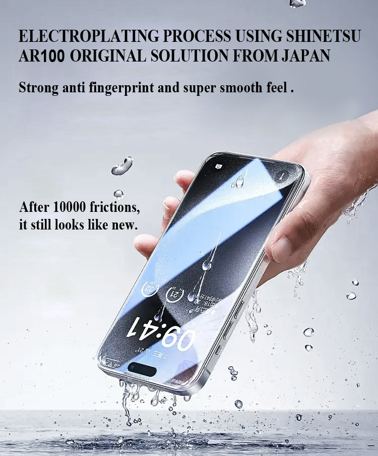 Screen Protector for iPhone 17-Air/Pro/pro max 9H+ Tempered Glass, Military-Grade Drop Protection, Easy Installation Frame, HD Clear Tempered Glass Film with Installation Frame, Anti-Scratch, Bubble Free