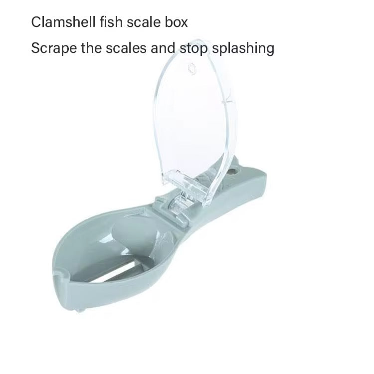 Popular Household Kitchen Plastic Fish Scale Planer Scraper Artifact Cover Manual Seafood Tool for Seafood Tool Cleaning Peeling Skin Scraper Tool, Scraper Plastic Fish Scale Remover with Lid