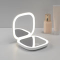 LumiÉlan™ DualGlow Compact Mirror – Precision Meets Elegance LED Makeup Mirror Light Double-Sided Folding Square Pocket Portable