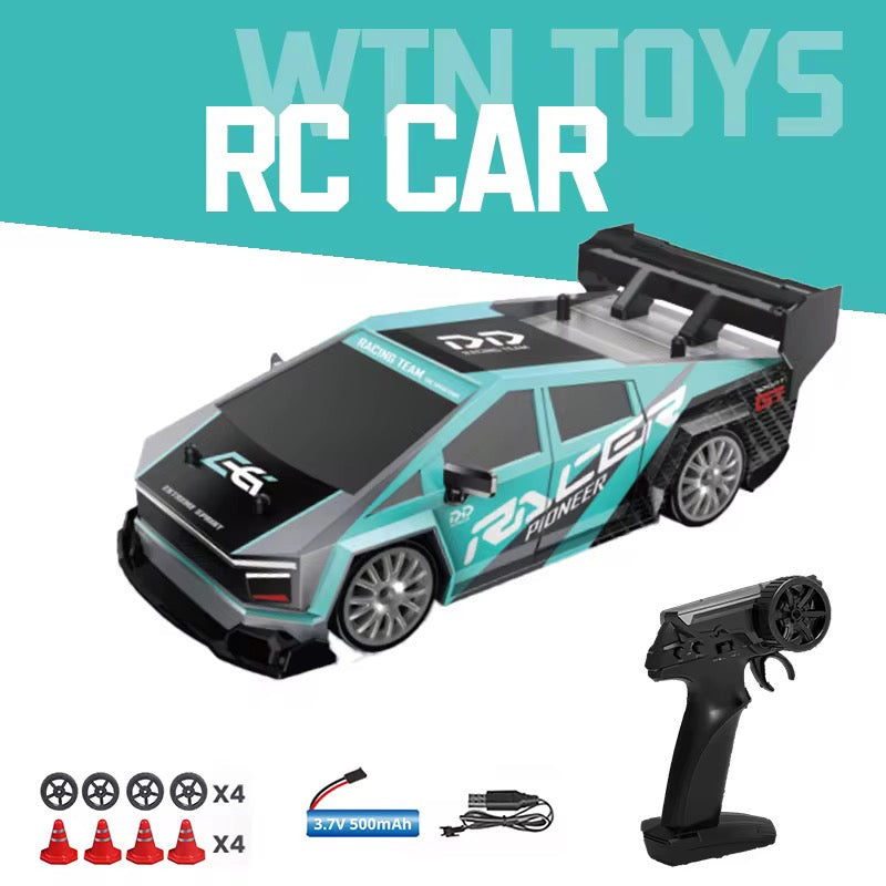Global 4WD Drifting Remote Control Car RC Half-Scale Car 1:24 Professional RC Vehicle Radio Control with LED Lights RTR Speed Trim Racing Simulation CrossBorder Sport Car 4Channel 30m RangeSpeed20km/h