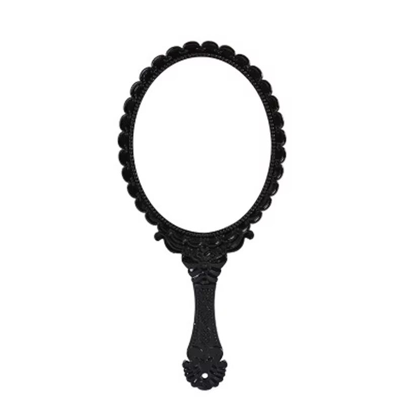 Hold Beauty—Frame Grace Vintage Handheld Mirror – Elegance in Every Detail Crafted with a sculpted plastic frame