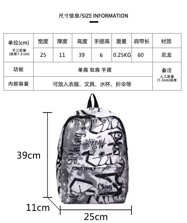 Pack Up and Go—Write Your Story Graffiti Style Backpack – Urban Edge, Everyday Function