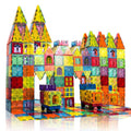Magnetic Tiles Toys for Kids Preschool Learning, Magnetic Blocks Sensory Montessori Toys Set All Pieces, Ideal Educational Construction Gifts for 2+ Year Old Boys and Girls 32PCS