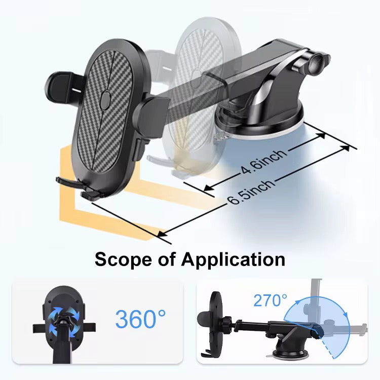 Car Phone Mount Holder Dashboard Windshield Stand  GPS360° Secure the Ride. Stay in Sight.