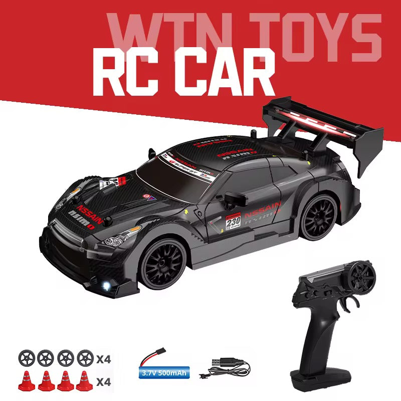 Global 4WD Drifting Remote Control Car RC Half-Scale Car 1:24 Professional RC Vehicle Radio Control with LED Lights RTR Speed Trim Racing Simulation CrossBorder Sport Car 4Channel 30m RangeSpeed20km/h