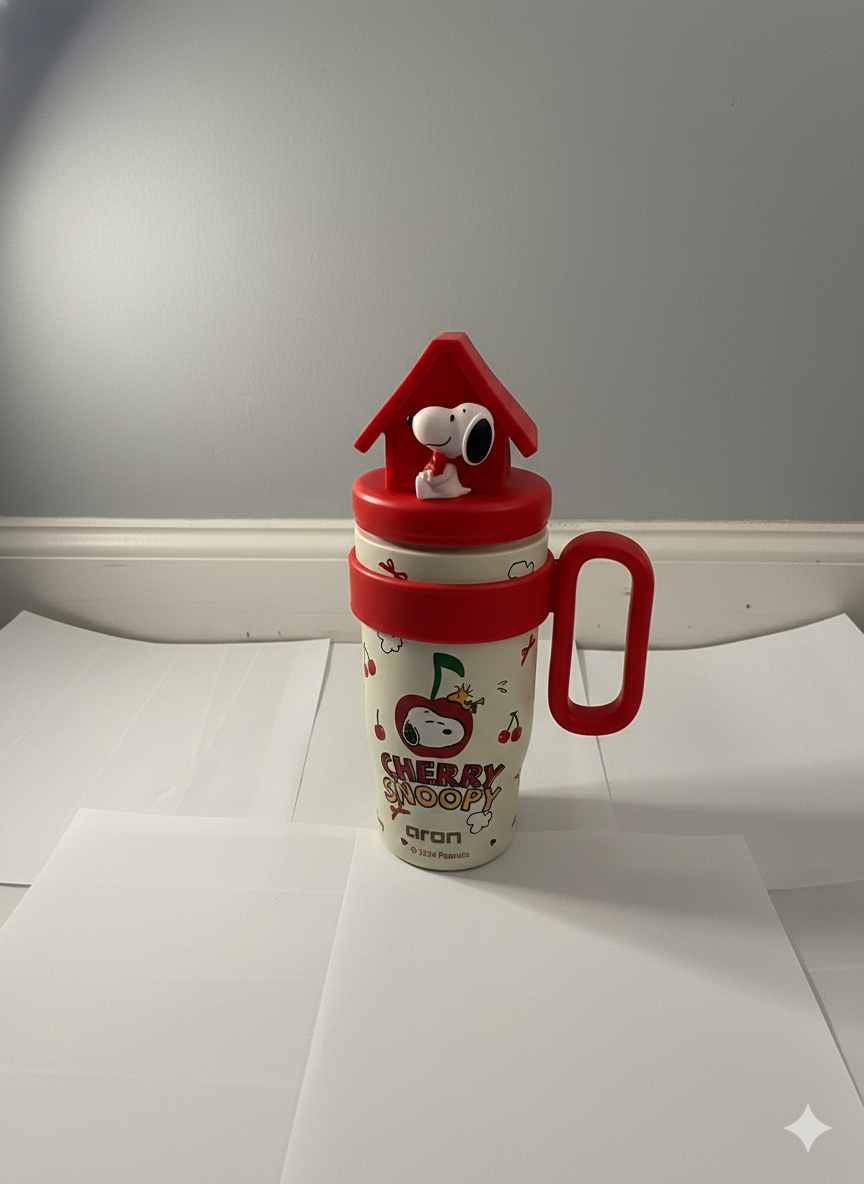 Aron x Peanuts Snoopy "Cherry Snoopy" 800ml Insulated Champion Cup