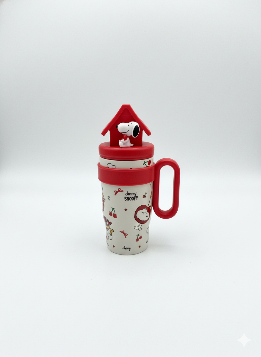 Aron x Peanuts Snoopy "Cherry Snoopy" 800ml Insulated Champion Cup