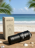 Aron "Sip Smarter" 735ml New Double-Layer Rubber-Coated Car Cup - Premium 304/201 Stainless Steel Insulated Travel Tumbler