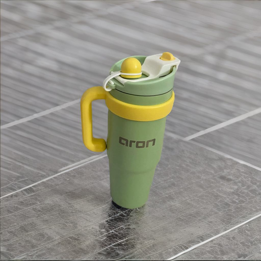 aron Mood Cup 900ml Insulated Stainless Steel Travel Mug with Handle