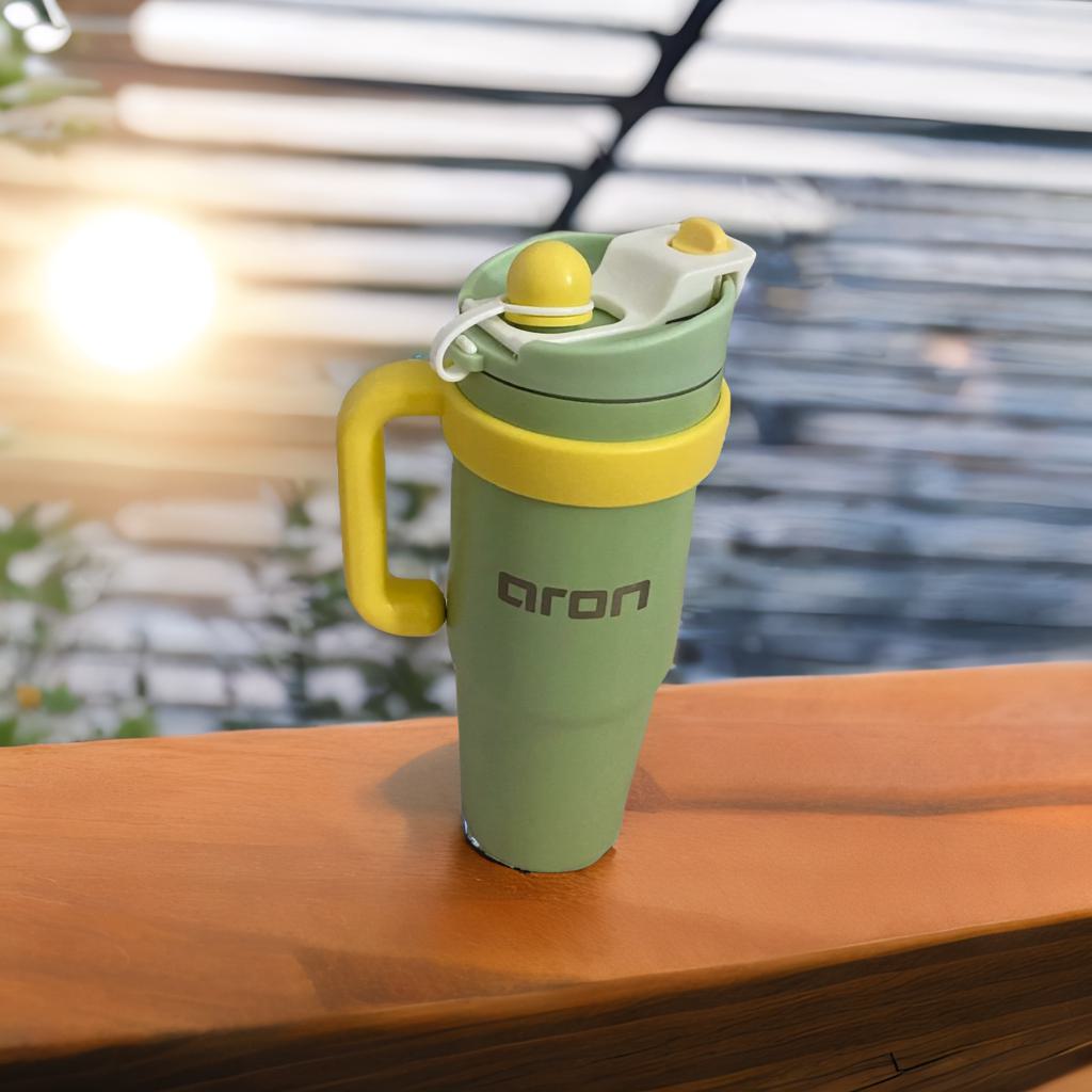 aron Mood Cup 900ml Insulated Stainless Steel Travel Mug with Handle