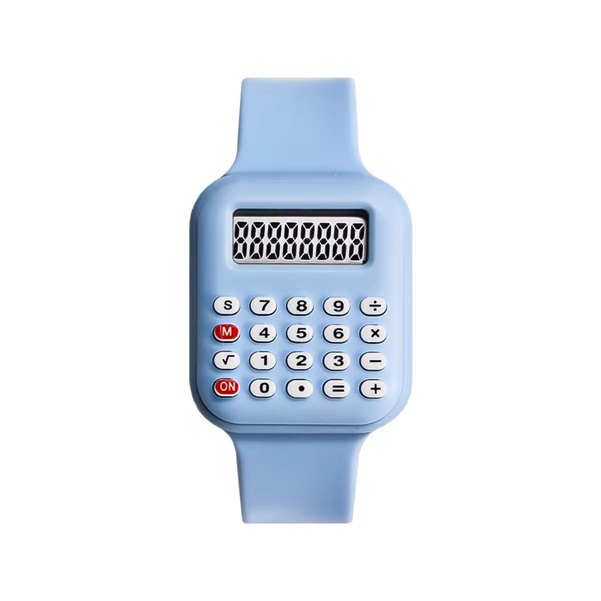 Luxury Kids Smart Watch Jewelry We Men Women Digital Wrist watch Multifunctional Calculator Watch Math Calculation Date Time Function Watch for Students Office Quality Silicone Gift