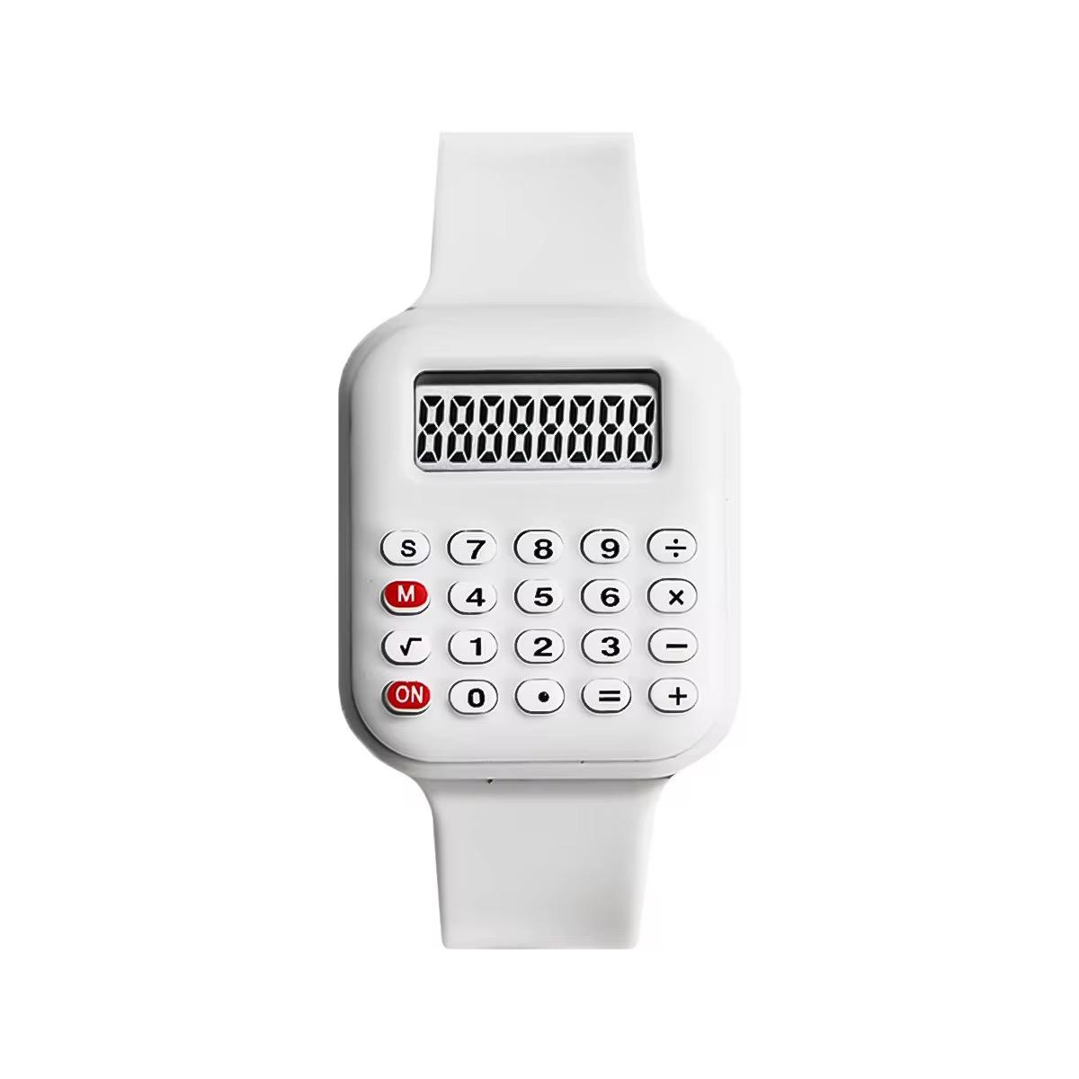Luxury Kids Smart Watch Jewelry We Men Women Digital Wrist watch Multifunctional Calculator Watch Math Calculation Date Time Function Watch for Students Office Quality Silicone Gift