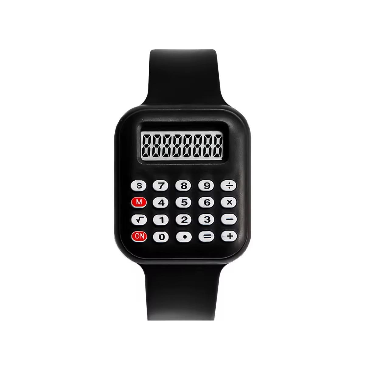 Luxury Kids Smart Watch Jewelry We Men Women Digital Wrist watch Multifunctional Calculator Watch Math Calculation Date Time Function Watch for Students Office Quality Silicone Gift