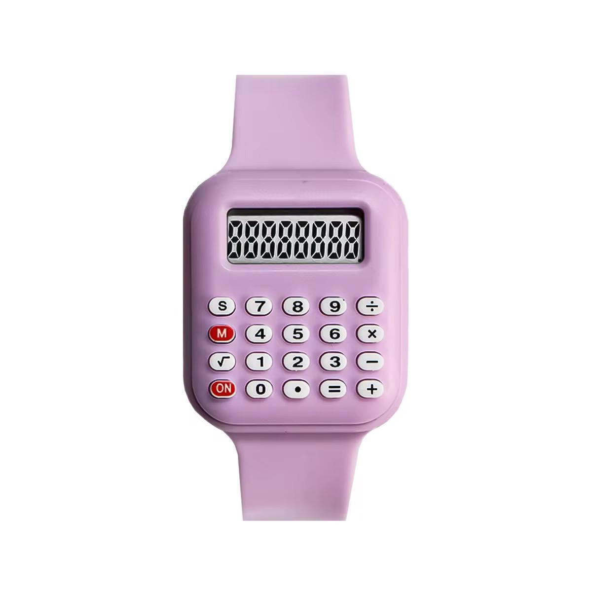 Luxury Kids Smart Watch Jewelry We Men Women Digital Wrist watch Multifunctional Calculator Watch Math Calculation Date Time Function Watch for Students Office Quality Silicone Gift