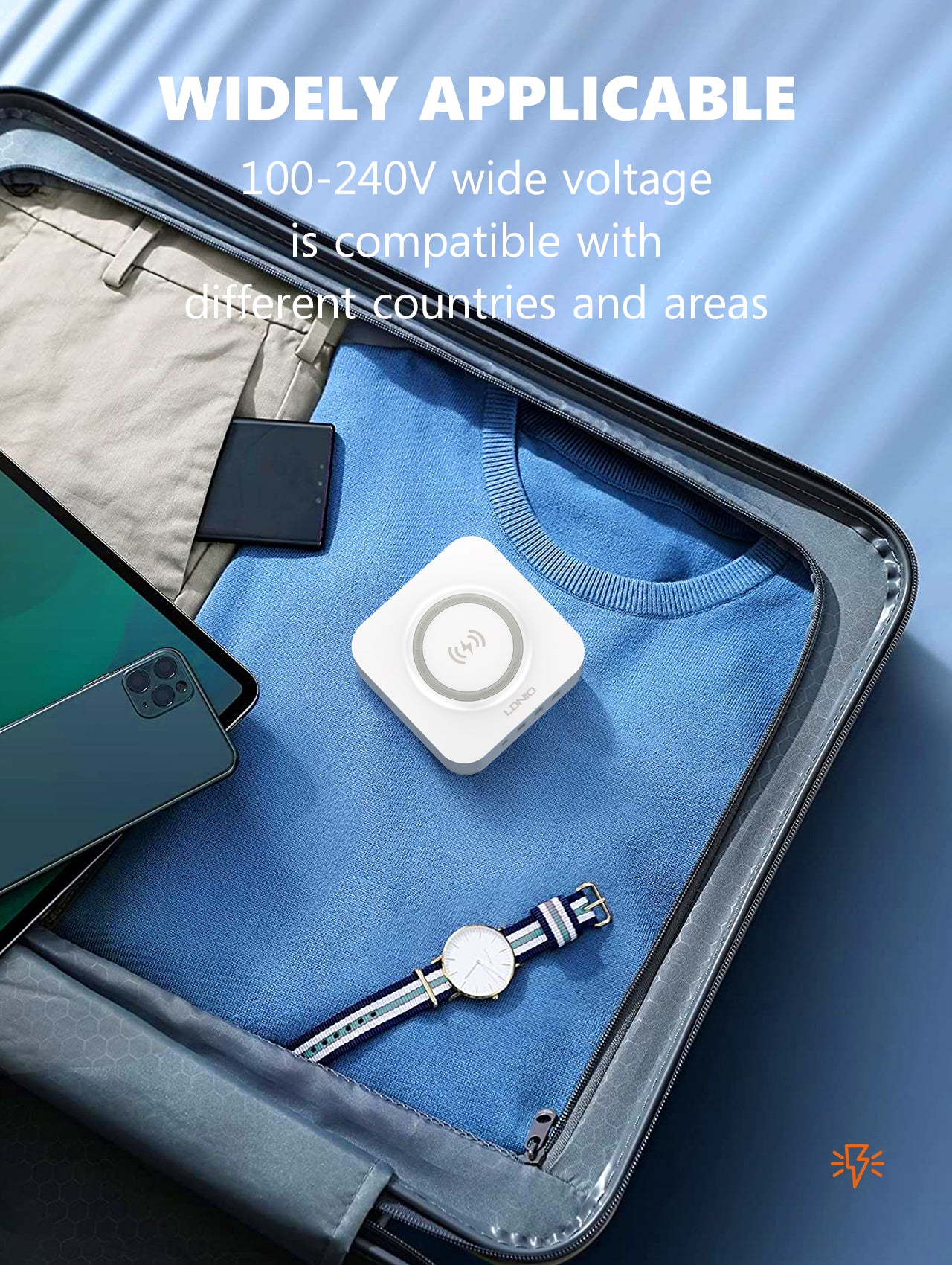 LDNIO 32W Desktop Wireless Charger with QC3.0 & PD 30W Fast Charging - AW004, Multi-Port USB & Wireless Charging Station