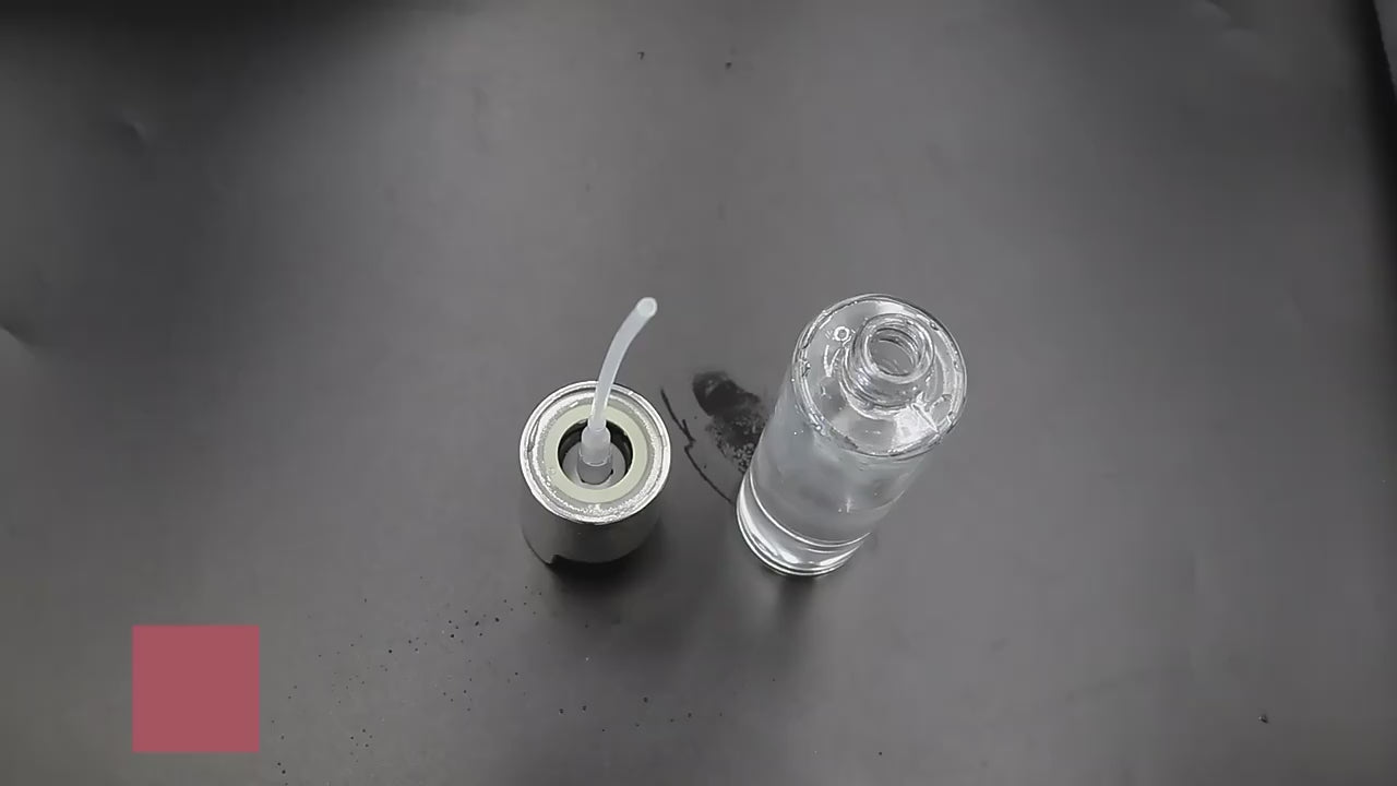 Oil Sprayer for Cooking, 3.5 OZ Olive Oil Dispenser Bottle for Kitchen Gadgets, Food, Air Fryer, Salad, Vinegar, BBQ, Stainless Steel Pump for Mist Spray, Glass Metarial Mister, 100 ML